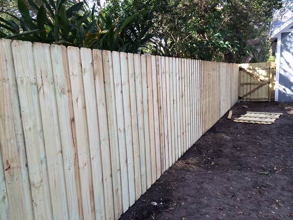 Wood fence repair in Winter Park