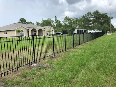 black aluminum fence near Lansdowne St. Wedgefield