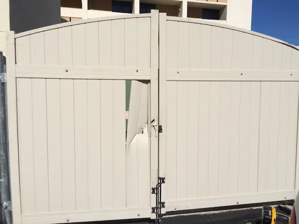 Dumpster PVC Damage Gate Orlando, FL
