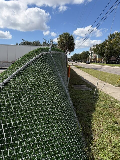 Commercial chain link fence repair Orlando